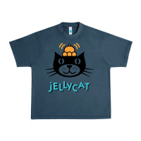 Midnight Navy jelly cat Urban Heavy Tee - artisFamous