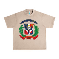 French Oak dominican republic flag national emblem republica dominicana t shirt Urban Heavy Tee - artisFamous
