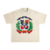 Sandshell dominican republic flag national emblem republica dominicana t shirt Urban Heavy Tee - artisFamous