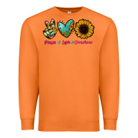 Carrot Peace Love Sunshine Premium Sweatshirt - RanaPortraitStore