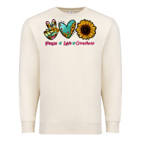 Sandshell Peace Love Sunshine Premium Sweatshirt - RanaPortraitStore