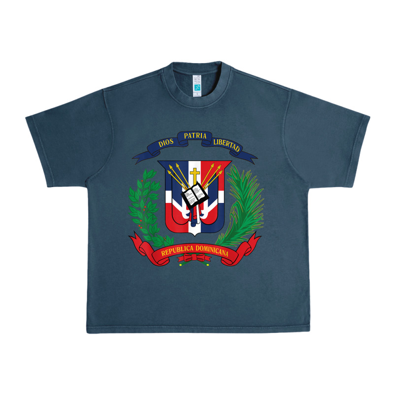 Dominican Republic Flag National Emblem Republica Dominicana T Shirt Urban Heavy Tee by artisFamous | Teevron