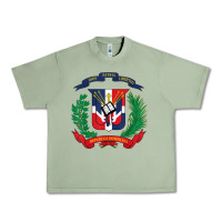 Oil Green dominican republic flag national emblem republica dominicana t shirt Urban Heavy Tee - artisFamous