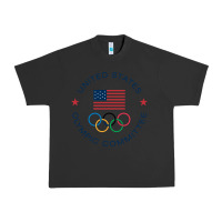 Pigment Black Olympic Rings Urban Heavy Tee - artisFamous