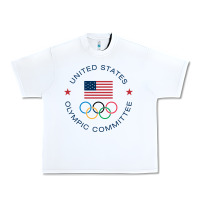 White Olympic Rings Urban Heavy Tee - artisFamous