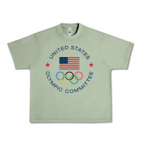 Oil Green Olympic Rings Urban Heavy Tee - artisFamous