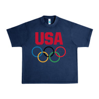 Navy Olympic Rings Urban Heavy Tee - artisFamous