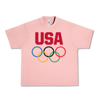 Salmon Olympic Rings Urban Heavy Tee - artisFamous