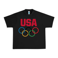Black Olympic Rings Urban Heavy Tee - artisFamous
