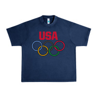 Navy Olympic Rings Urban Heavy Tee - artisFamous