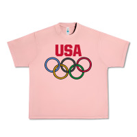 Salmon Olympic Rings Urban Heavy Tee - artisFamous