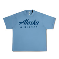 Pebble Blue Alaska Airlines Urban Heavy Tee - artisFamous