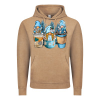 Vintage Coffee winter coffee gnome Vintage Hoodie - BarkalooDesign