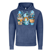 Vintage Denim winter coffee gnome Vintage Hoodie - BarkalooDesign