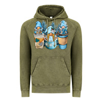 Vintage Olive winter coffee gnome Vintage Hoodie - BarkalooDesign