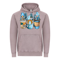 Vintage Zinc winter coffee gnome Vintage Hoodie - BarkalooDesign