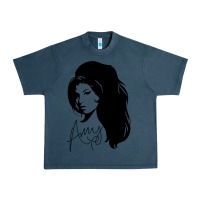 Midnight Navy Amy Winehouse Urban Heavy Tee - artisFamous