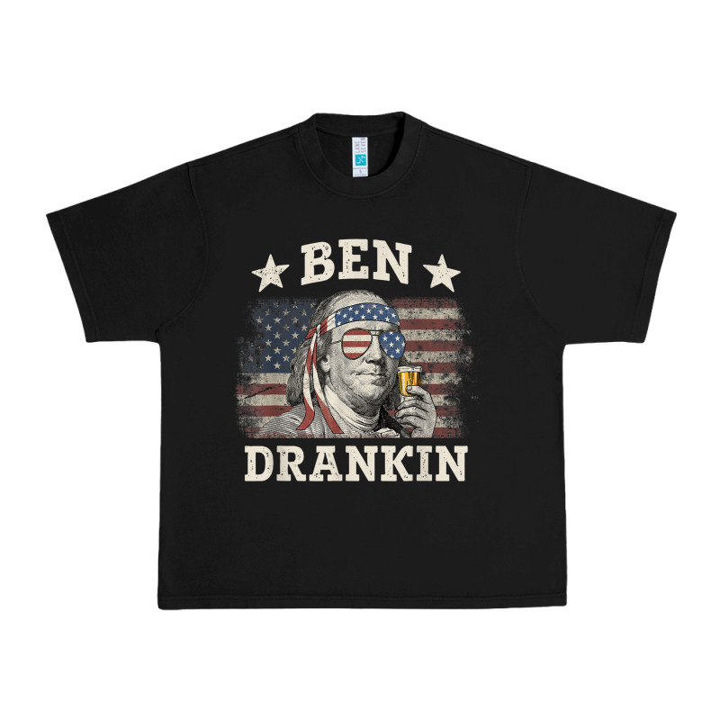 Ben Drankin 4th Of July Patriotic Funny T-shirt Urban Heavy Tee by artisFamous | Teevron