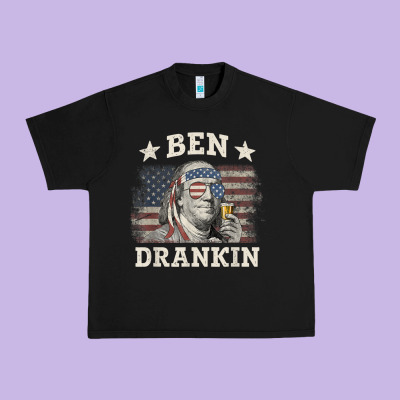 Ben Drankin 4th Of July Patriotic Funny T-shirt Urban Heavy Tee Designed By Artisfamous