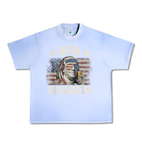Grape Ice Ben Drankin 4th of July Patriotic Funny T-Shirt Urban Heavy Tee - artisFamous