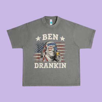 Ben Drankin 4th Of July Patriotic Funny T-shirt Urban Heavy Tee Designed By Artisfamous