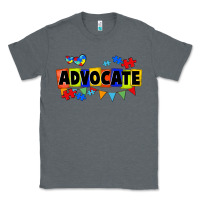 Charcoal Heather Advocate Autism Classic Tee - FaDigitalArtStudio