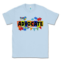 Dusty Blue Advocate Autism Classic Tee - FaDigitalArtStudio