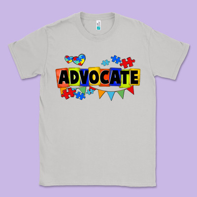 Advocate Autism Classic Tee Designed By Fadigitalartstudio