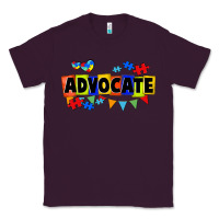 Plum Advocate Autism Classic Tee - FaDigitalArtStudio
