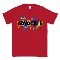 Red Advocate Autism Classic Tee - FaDigitalArtStudio