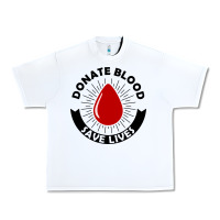White donate blood save lives blood donor Urban Heavy Tee - artisFamous