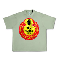 Oil Green red horse Urban Heavy Tee - artisFamous
