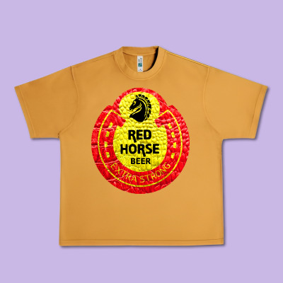 Red Horse Urban Heavy Tee Designed By Artisfamous