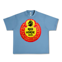 Pebble Blue red horse Urban Heavy Tee - artisFamous