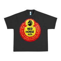 Pigment Black red horse Urban Heavy Tee - artisFamous