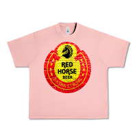 Salmon red horse Urban Heavy Tee - artisFamous
