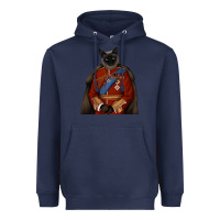 Navy Pet Portraits, Custom Pet Portraits, Renaissance Pet Portraits, Custom Heavyweight Hoodie - RanaPortraitStore