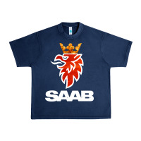 Navy saab Urban Heavy Tee - artisFamous