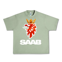 Oil Green saab Urban Heavy Tee - artisFamous