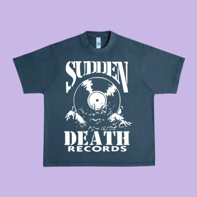 Sudden Death Records Urban Heavy Tee Designed By Artisfamous