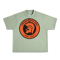Oil Green trojann records est 1968 Urban Heavy Tee - artisFamous