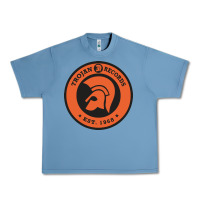 Pebble Blue trojann records est 1968 Urban Heavy Tee - artisFamous