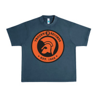 Midnight Navy trojann records est 1968 Urban Heavy Tee - artisFamous