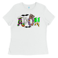White adon Ladies Tee - CowhideDigitalArt