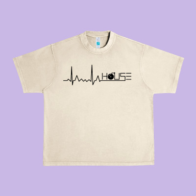 House Music Heartbeat Urban Heavy Tee Designed By Artisfamous