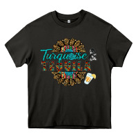 Asphalt turquoise gemstone and taquila Heavy Core Tee - RanaPortraitStore