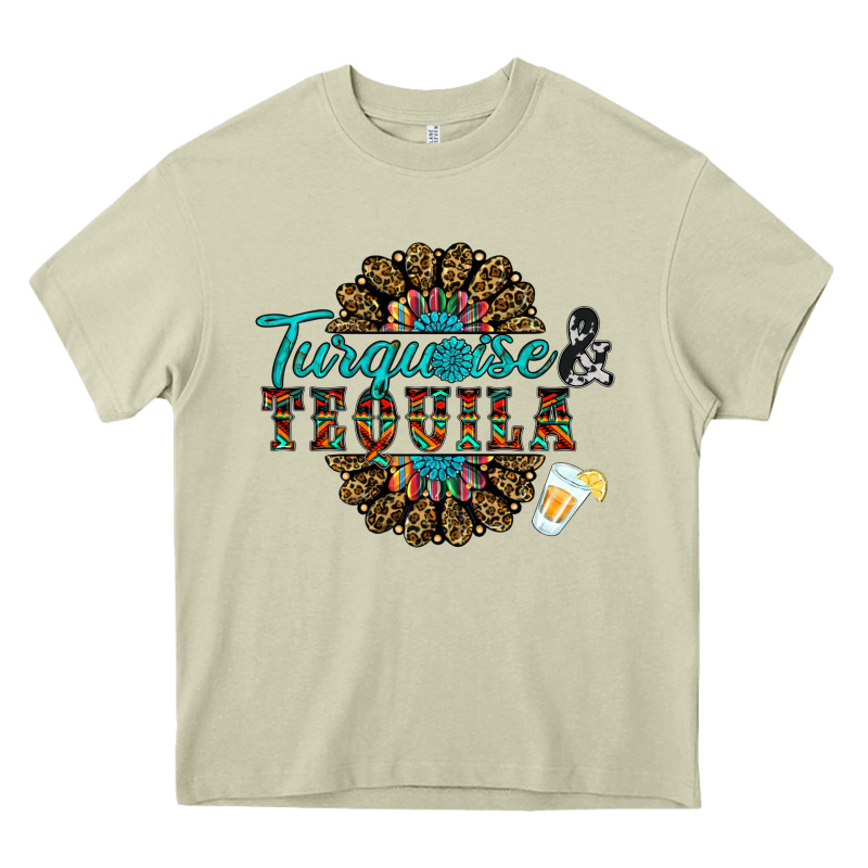 Turquoise Gemstone And Taquila Heavy Core Tee by RanaPortraitStore | Teevron
