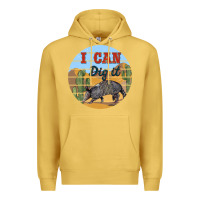 Antique Gold i can dig it armadillo Premium Hoodie - BarkalooDesign
