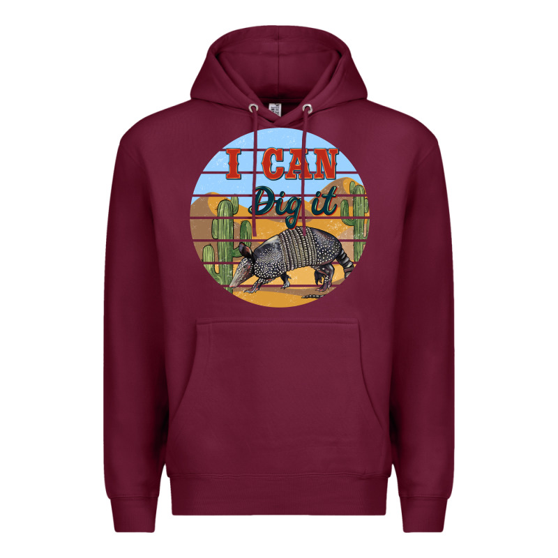 I Can Dig It Armadillo Premium Hoodie by BarkalooDesign | Teevron