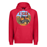 Cardinal i can dig it armadillo Premium Hoodie - BarkalooDesign